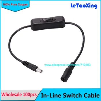100pcs /lot DC Power Switch on/off plug 5.5*2.1mm port connector cable cord for 5050 3528 strip light Free DHL shipping
100pcs /lot DC Power Switch on/off plug 5.5*2.1mm port connector cable cord for 5050 3528 strip light Free DHL shipping