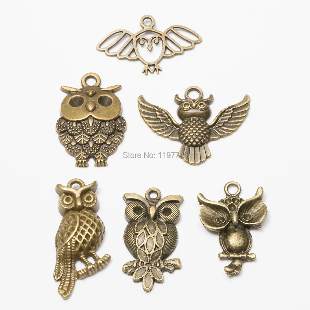 Vintage Owl Charms 10pcs Antique Zinc Alloy Metal Bronze Night Owl Animal Birds Pendants for Bracelets Making Jewelry Accessory
Vintage Owl Charms 10pcs Antique Zinc Alloy Metal Bronze Night Owl Animal Birds Pendants for Bracelets Making Jewelry Accessory