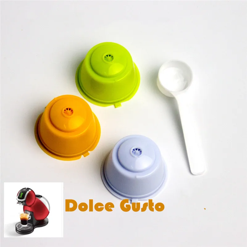 3Pcs Coffee Filter Reusable Coffee Capsules Spoon set Refillable Coffee Capsules Cup Pod Filter Baskets For Nescafe Dolce Gusto
3Pcs Coffee Filter Reusable Coffee Capsules Spoon set Refillable Coffee Capsules Cup Pod Filter Baskets For Nescafe Dolce Gusto
