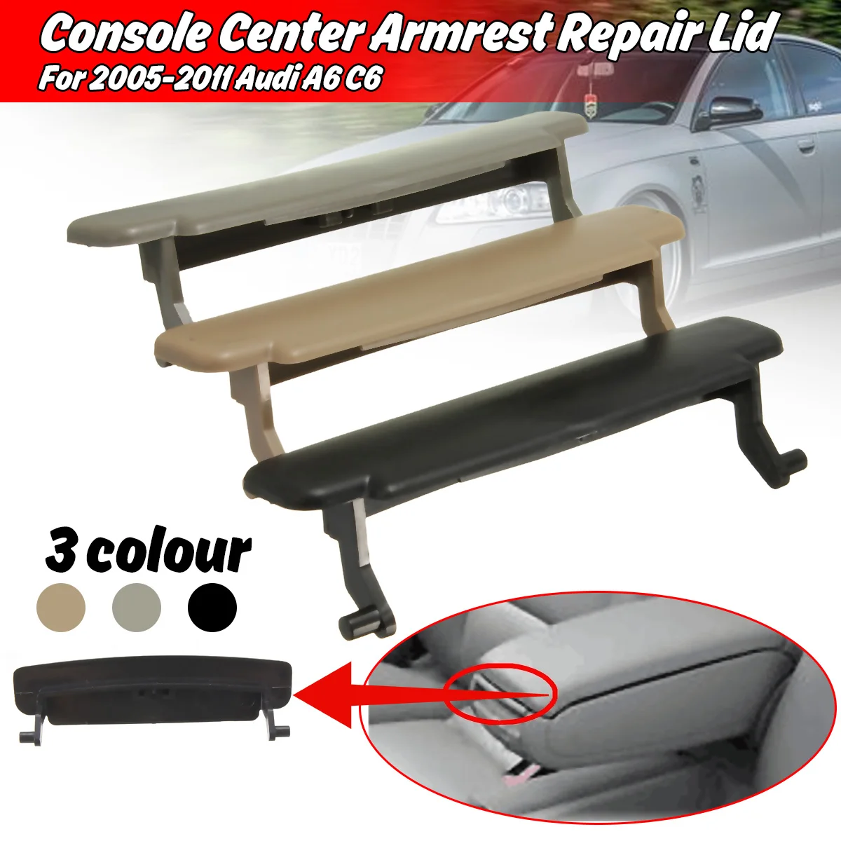 Car Auto Armrest Lid Latch Clip Catch For AUDI A6 C6 2005-2011 Centre Console Cover 4F0864245
Car Auto Armrest Lid Latch Clip Catch For AUDI A6 C6 2005-2011 Centre Console Cover 4F0864245
