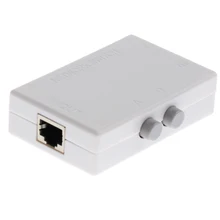 MagiDeal Mini 2 порта ручной сетевой коммутатор 2в1 1In2 RJ45 Ethernet