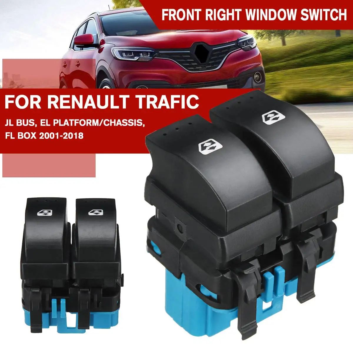 Front Right Driver Side Power Window Switch Electric Controller Master Switches For Renault TRAFIC 2 MASTER 3 III SW-0039-714B
Front Right Driver Side Power Window Switch Electric Controller Master Switches For Renault TRAFIC 2 MASTER 3 III SW-0039-714B