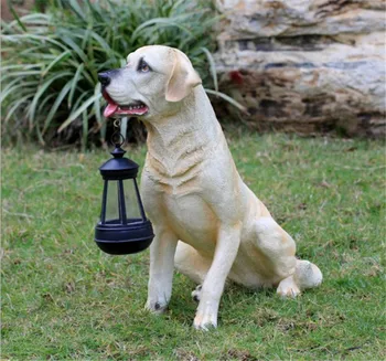 LED lamp Outdoor Decoration Hand Painted Resin Dog Sculpture Solar Powered Garden Lantern
LED lamp Outdoor Decoration Hand Painted Resin Dog Sculpture Solar Powered Garden Lantern