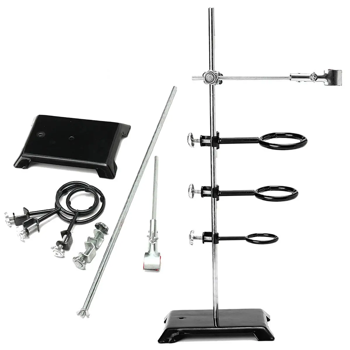 61cm Laboratory Stands Support Table Base Lift Bracket Flask Condenser Laboratory Ring Clamp Clip Holder Lab Stand Clamp
61cm Laboratory Stands Support Table Base Lift Bracket Flask Condenser Laboratory Ring Clamp Clip Holder Lab Stand Clamp