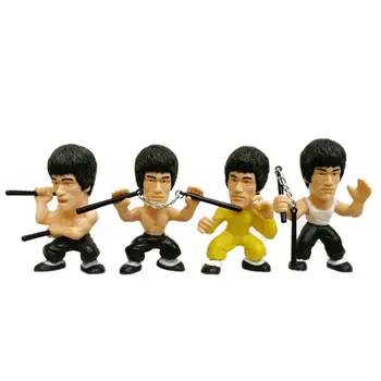 4pcs/set Bruce Lee Kung Fu PVC Model Mini Action Figures Toys Car Ornaments car accessories Birthday Gift Home Decor
4pcs/set Bruce Lee Kung Fu PVC Model Mini Action Figures Toys Car Ornaments car accessories Birthday Gift Home Decor