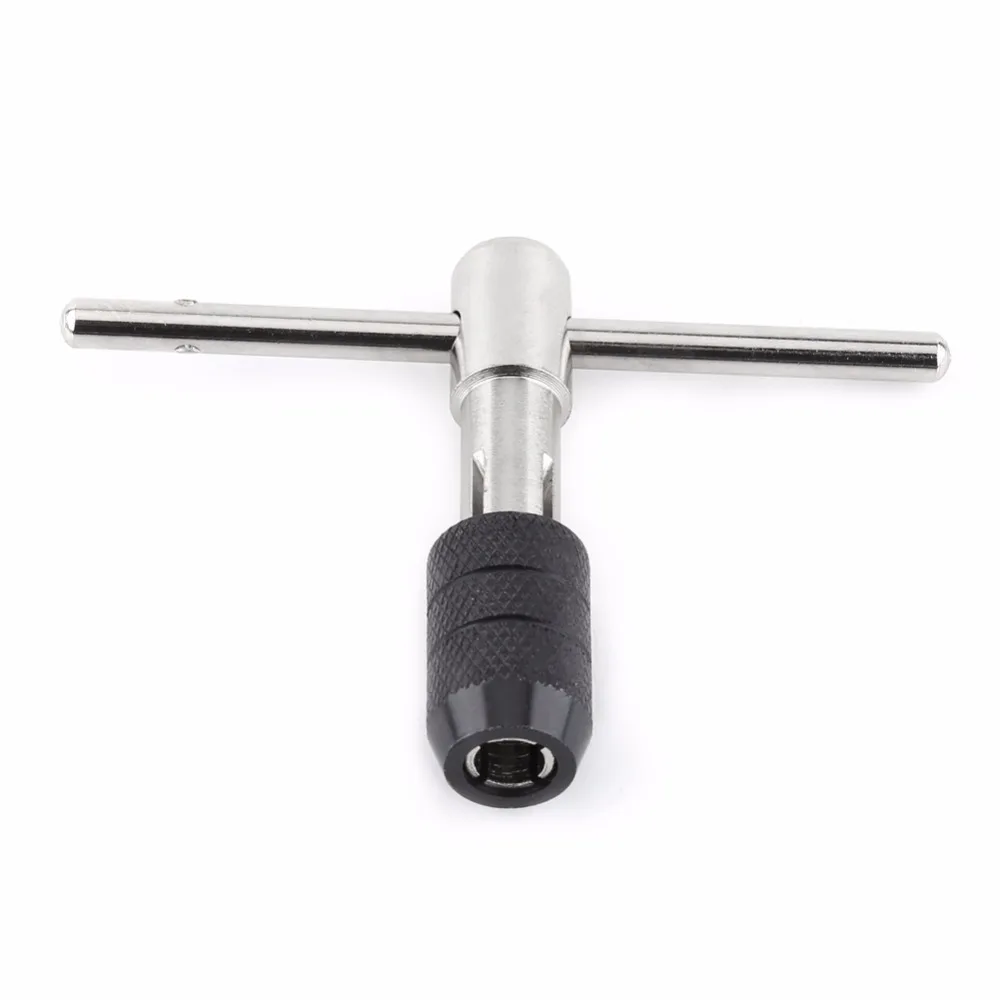 Tap Wrench T Handle Ratchet Spanner with M6-M12 Screw Taps Thread Metric Plugs Hand Tools Tap Die Set 2019 new style
Tap Wrench T Handle Ratchet Spanner with M6-M12 Screw Taps Thread Metric Plugs Hand Tools Tap Die Set 2019 new style