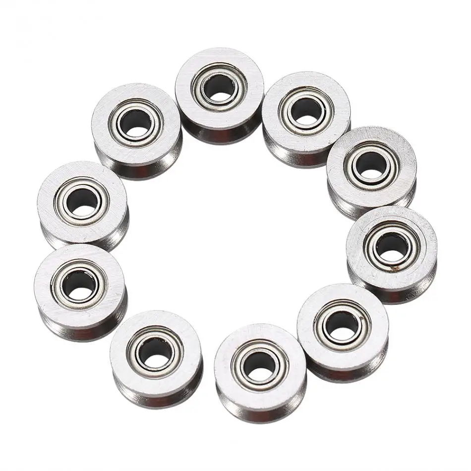 High Quality 10pcs 4 * 13 * 7mm U624ZZ U Groove Ball Bearing Guide Pulley For Rail Track Linear Motion System
High Quality 10pcs 4 * 13 * 7mm U624ZZ U Groove Ball Bearing Guide Pulley For Rail Track Linear Motion System