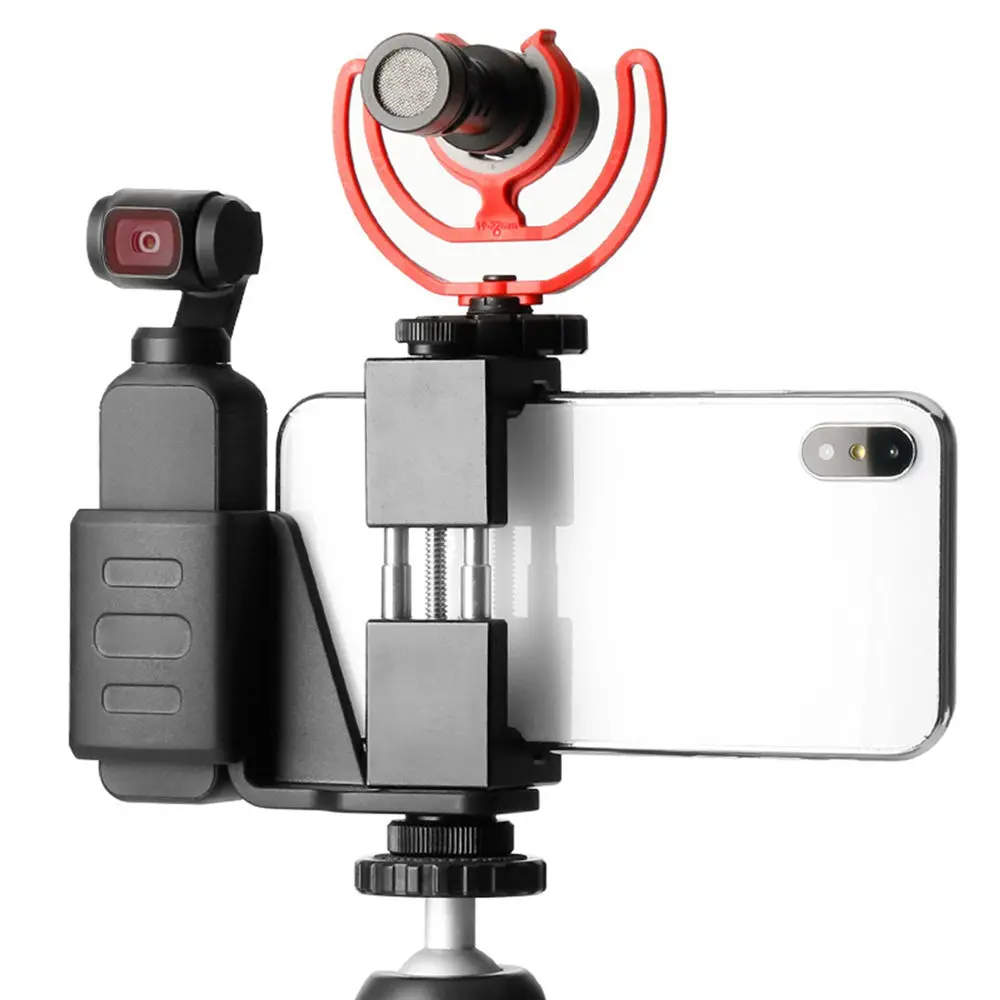 Cell phone holder stand mount bracket for DJI OSMO Pocket handheld gimbal stabilizer Cameras tripod expansion kit accessories
Cell phone holder stand mount bracket for DJI OSMO Pocket handheld gimbal stabilizer Cameras tripod expansion kit accessories