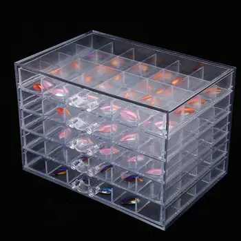120 Grids Nail Decoration Sequence Organize Box Nail Glitter Crystal Beads Accessories Container Nail Tool Clear a
120 Grids Nail Decoration Sequence Organize Box Nail Glitter Crystal Beads Accessories Container Nail Tool Clear a