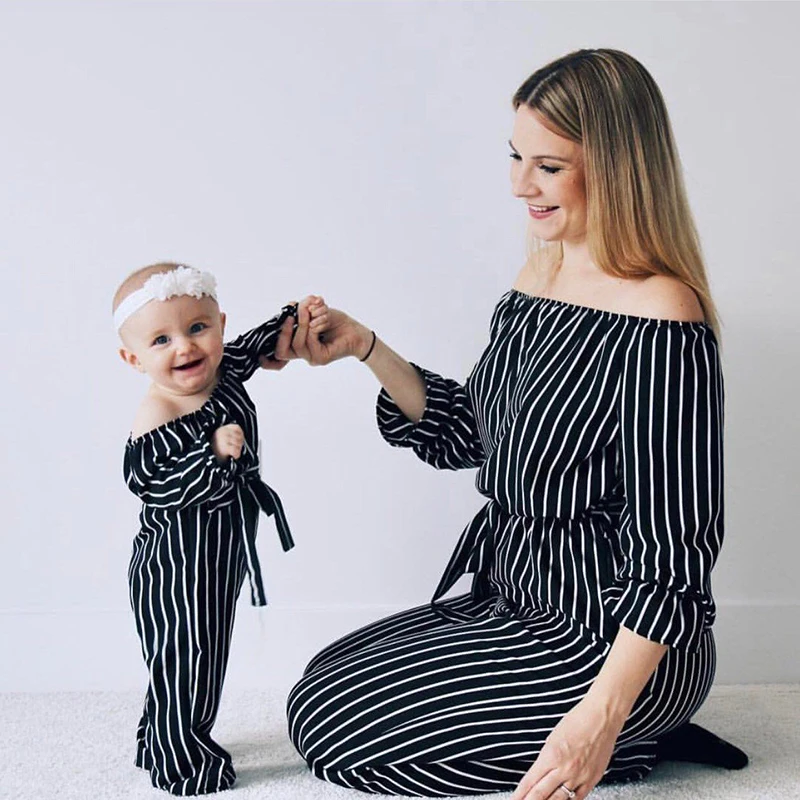 2019 Family Clothes Mother and Daughter Matching Jumpsuit Mom Women Casual Off Shoulder Striped Long Sleeve Trouser Outfits New
2019 Family Clothes Mother and Daughter Matching Jumpsuit Mom Women Casual Off Shoulder Striped Long Sleeve Trouser Outfits New
