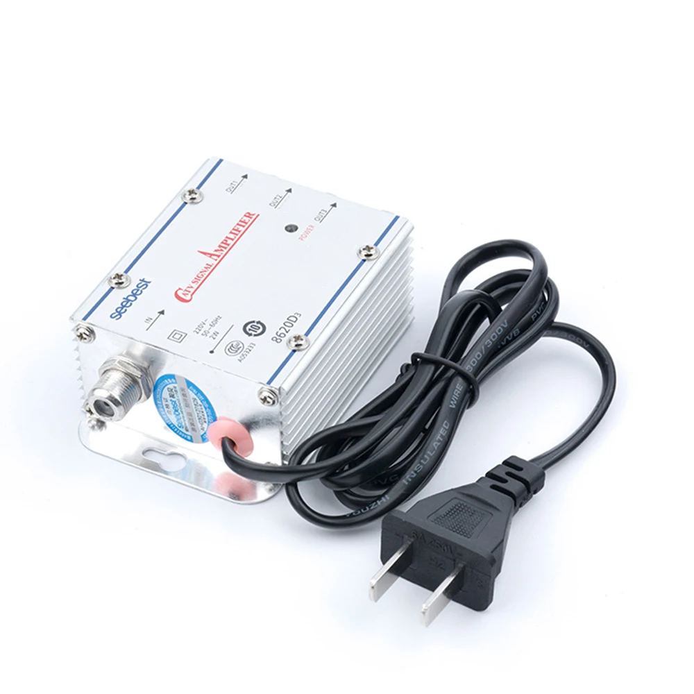 Adjustable 1 In 3 Out 20dB 45-860MHz CATV Digital Community Antenna Television TV Antenna Signal Amplifier Booster Splitter
Adjustable 1 In 3 Out 20dB 45-860MHz CATV Digital Community Antenna Television TV Antenna Signal Amplifier Booster Splitter