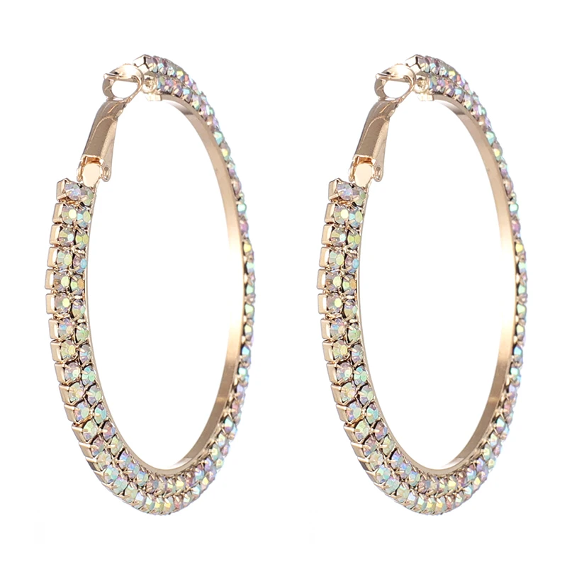 2019 gold Silver Color High Polished Hoop Earrings Paved with rhinestone for Wedding Party Jewelry E609
2019 gold Silver Color High Polished Hoop Earrings Paved with rhinestone for Wedding Party Jewelry E609