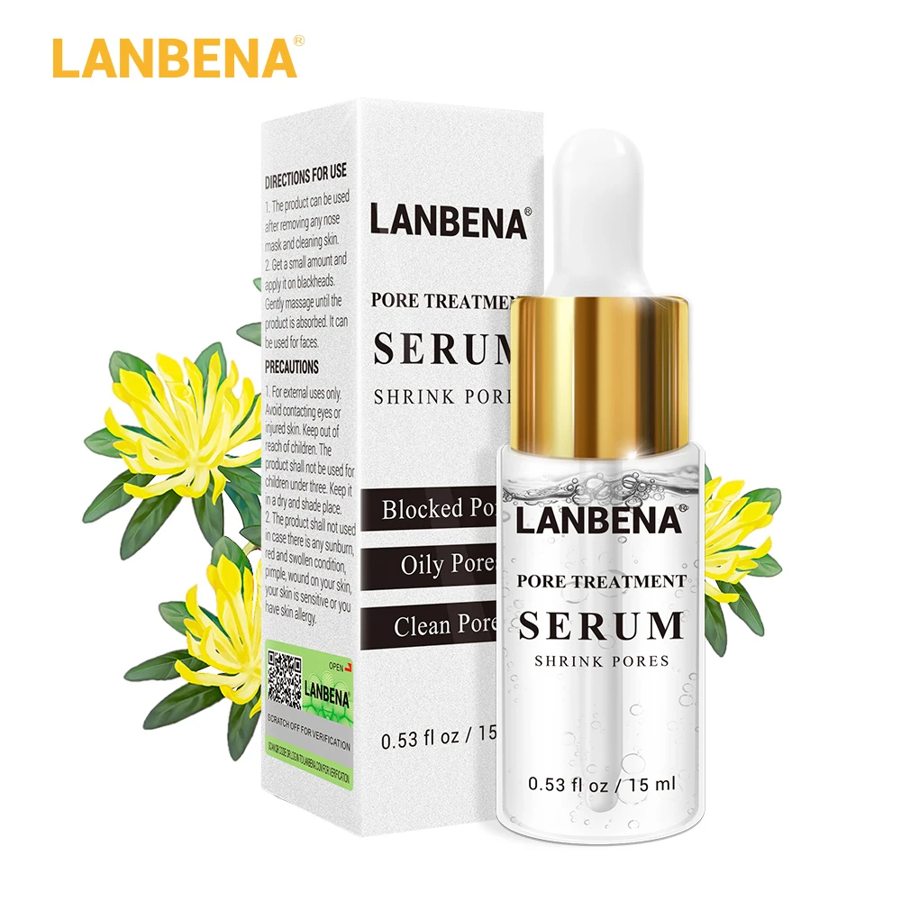 LANBENA Pore Treatment Serum Shrink Pores Blackhead Remover Acne Spots Hyaluronic Acid Face Essence Pore Treatment Serum
LANBENA Pore Treatment Serum Shrink Pores Blackhead Remover Acne Spots Hyaluronic Acid Face Essence Pore Treatment Serum