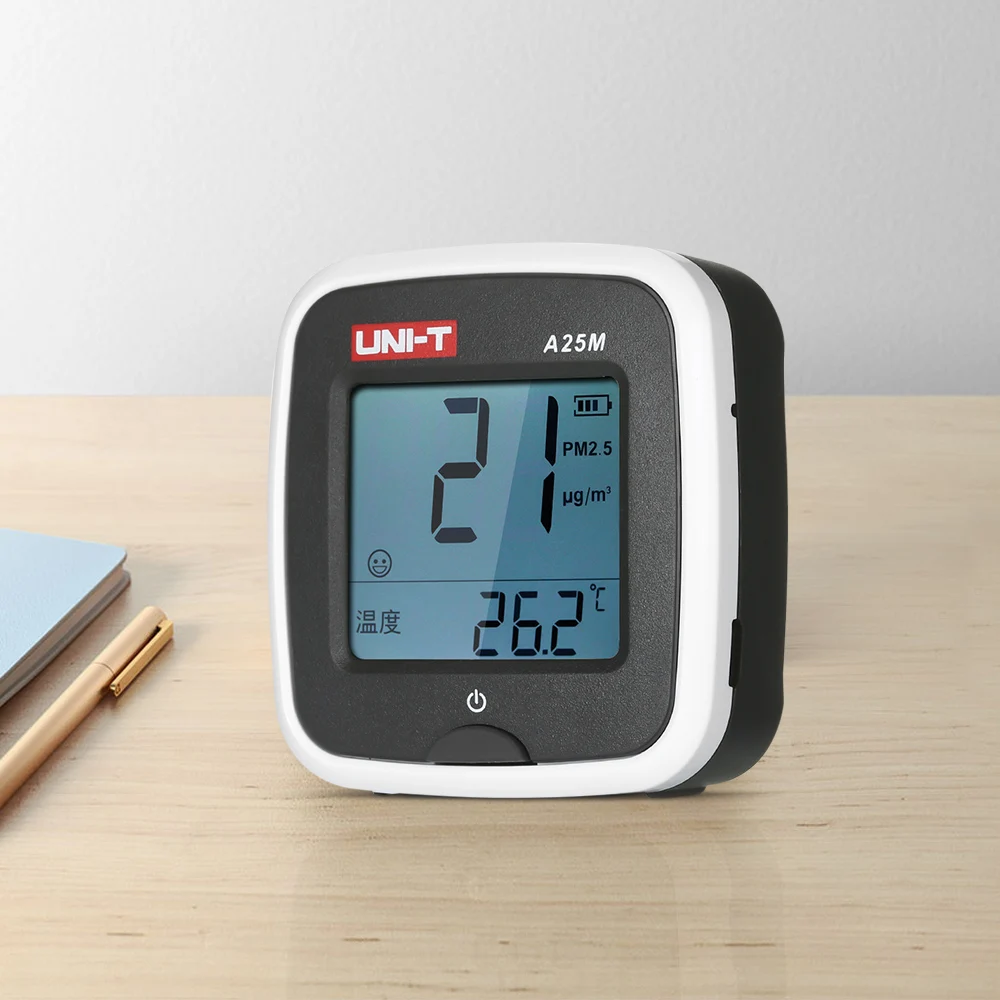 Digital Air Quality Meter PM2.5 Detector Tester Portable Air Quality Monitor Rechargeable Gas Analyzer Temperature Meter
Digital Air Quality Meter PM2.5 Detector Tester Portable Air Quality Monitor Rechargeable Gas Analyzer Temperature Meter