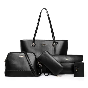 5pcs Women Bag Set Leather Handbags Fashion Shoulder Bag Big Capacity Crossbody Bags Purse Clutch Composite Tote Bag Bolsa Mujer
5pcs Women Bag Set Leather Handbags Fashion Shoulder Bag Big Capacity Crossbody Bags Purse Clutch Composite Tote Bag Bolsa Mujer