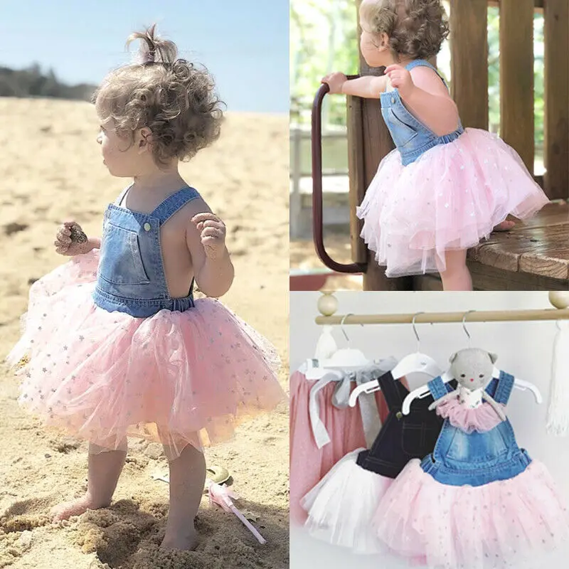 2019 Summer Kids Girls Denim Tutu Star Tulle Princess Girl Pageant Party Dress Holiday Sundress Clothes
2019 Summer Kids Girls Denim Tutu Star Tulle Princess Girl Pageant Party Dress Holiday Sundress Clothes