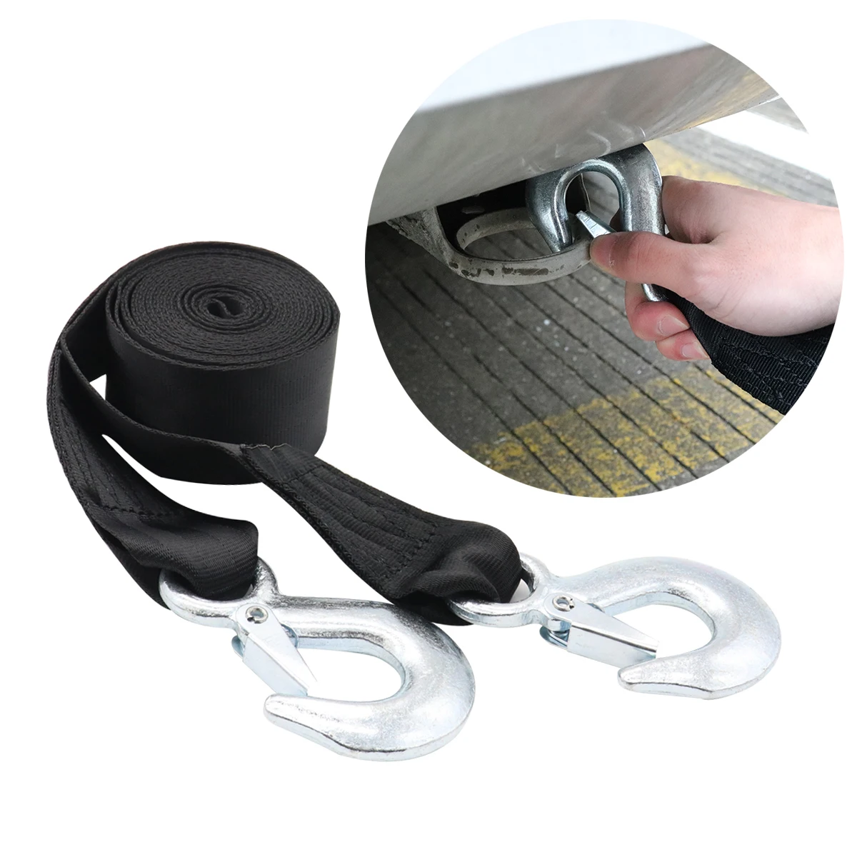 4M 4T Vehicle Relief Tow Pull Rope Road Recovery Pull Towing Strap with Hooks for Car Vehicle road trailer rescue
4M 4T Vehicle Relief Tow Pull Rope Road Recovery Pull Towing Strap with Hooks for Car Vehicle road trailer rescue