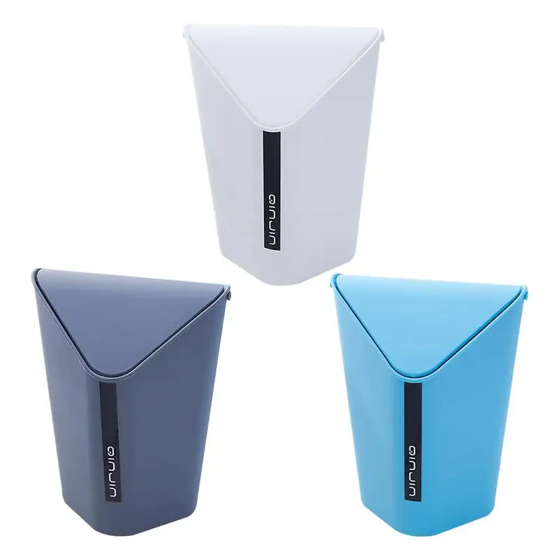 Mini Storage Bucket Plastic Trash Can Innovative Flip Lid Paper Wastebasket Desktop Kitchen Living Room Bedside Office Supplies
Mini Storage Bucket Plastic Trash Can Innovative Flip Lid Paper Wastebasket Desktop Kitchen Living Room Bedside Office Supplies
