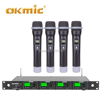 OKMIC OK-4/OK-5500 professional UHF four channels wireless system Handheld Microphone For Conference stage performance Karaoke
OKMIC OK-4/OK-5500 professional UHF four channels wireless system Handheld Microphone For Conference stage performance Karaoke