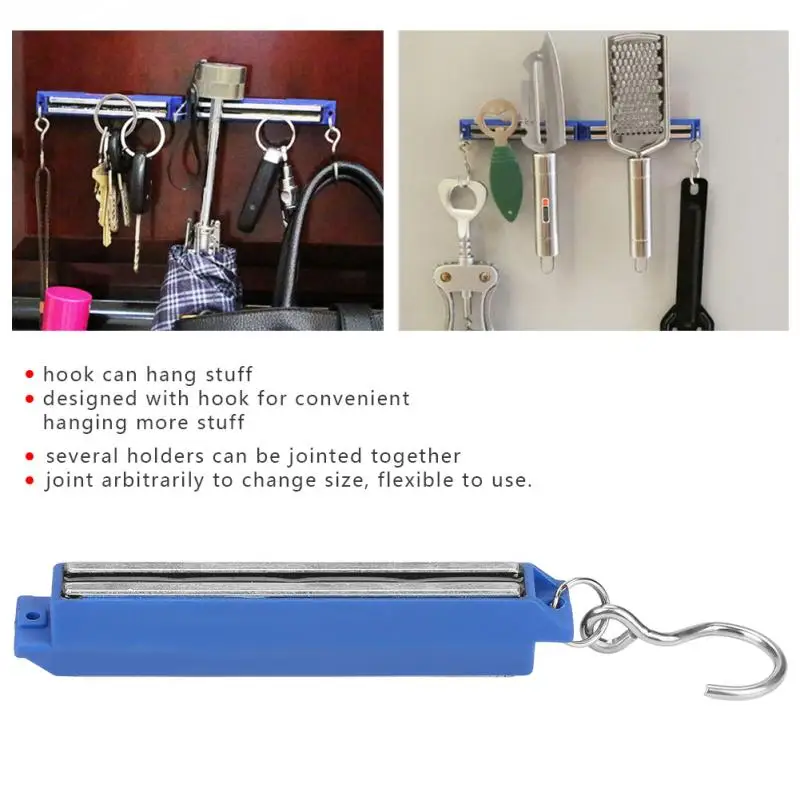 Powerful Double-Sided Magnetic Tool Holder Bar with Hook For Garage Workshop Home
Powerful Double-Sided Magnetic Tool Holder Bar with Hook For Garage Workshop Home