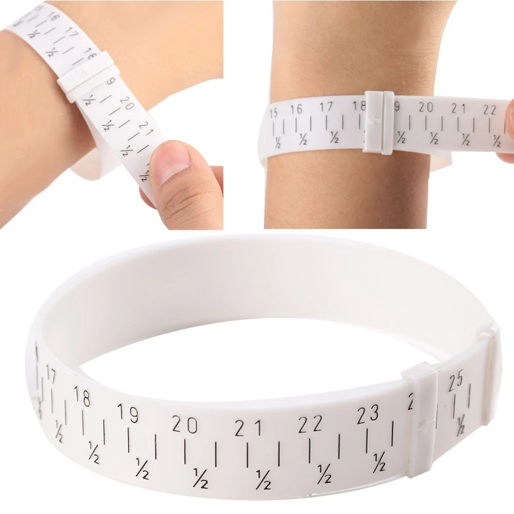 Professional Plastic Bracelet Bangle Gauge Sizer Jewelry Measure Wrist Size Tool for 15-25cm Jewellery Making Tools for Jeweler
Professional Plastic Bracelet Bangle Gauge Sizer Jewelry Measure Wrist Size Tool for 15-25cm Jewellery Making Tools for Jeweler