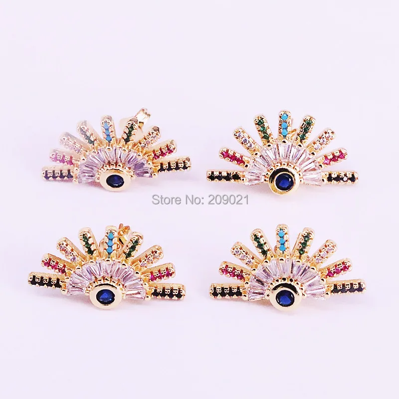 6Pairs Silver/Gold CZ Cubic Zirconia Paved Eyes Flower Stud Earrings for Women Elegant Wedding Jewelry Gift
6Pairs Silver/Gold CZ Cubic Zirconia Paved Eyes Flower Stud Earrings for Women Elegant Wedding Jewelry Gift