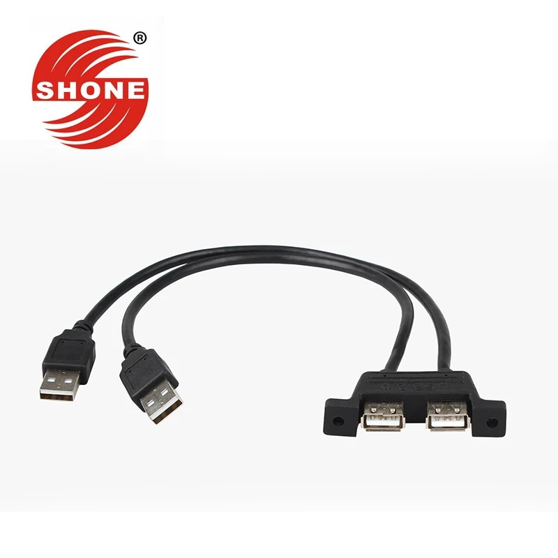 USB2.0 two port baffle line A mother to 2A public one minute two data line 0.3 m USB extension line
USB2.0 two port baffle line A mother to 2A public one minute two data line 0.3 m USB extension line