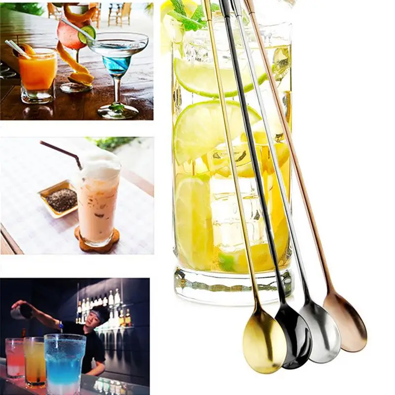 Bar Cocktail Long Handle Stainless Steel Mixing Stirring Spoon Kitchen Spoon Long Handled Spoon
Bar Cocktail Long Handle Stainless Steel Mixing Stirring Spoon Kitchen Spoon Long Handled Spoon