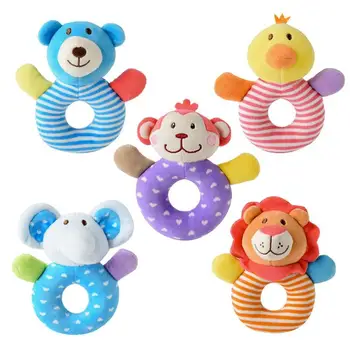 Newborn Baby Grasp Rattles Bells Toy Infant Cartoon Animal Plush Toy with BB Bell Kids Soft Appease Dolls Handball Education
Newborn Baby Grasp Rattles Bells Toy Infant Cartoon Animal Plush Toy with BB Bell Kids Soft Appease Dolls Handball Education
