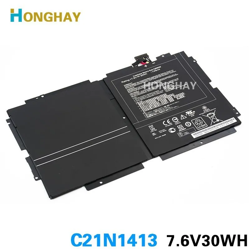 HONGHAY 7.6V 30Wh Original C21N1413 Laptop Battery For Asus Transformer Book T300 T300FA Series Notebook Tablet
HONGHAY 7.6V 30Wh Original C21N1413 Laptop Battery For Asus Transformer Book T300 T300FA Series Notebook Tablet