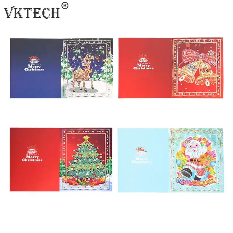 Christmas Greeting Cards 5D DIY Special-shape Diamond Painting Cards Xmas Tree Elk Santa Claus Cross Stitch Embroidery Mosaic
Christmas Greeting Cards 5D DIY Special-shape Diamond Painting Cards Xmas Tree Elk Santa Claus Cross Stitch Embroidery Mosaic