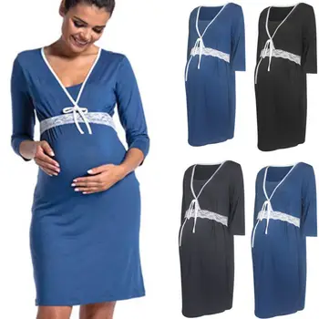 2019 New Women Long Sleeve Cotton Maternity Dresses Pregnant Mother Loose Casual Mini Dress
2019 New Women Long Sleeve Cotton Maternity Dresses Pregnant Mother Loose Casual Mini Dress