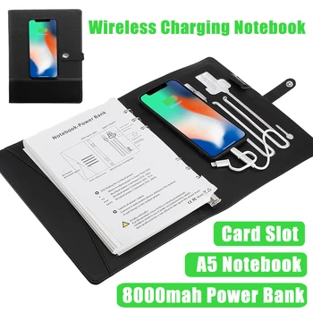 Business Note Book Multi Functional A5 Power Book 8000 mAh Power Bank Qi Wireless Charging Note Book Binder Spiral Diary Planner
Business Note Book Multi Functional A5 Power Book 8000 mAh Power Bank Qi Wireless Charging Note Book Binder Spiral Diary Planner