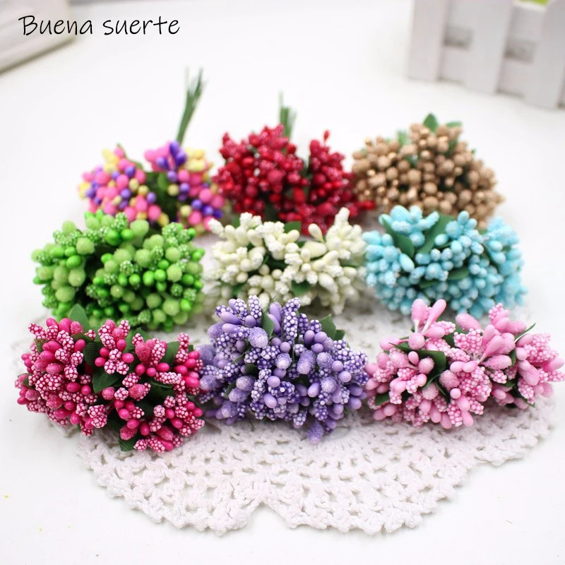 12pcs/lot Stamen Sugar Handmade Small Bouquet Artificial Flowers Gift Wedding Decoration Diy Wreath Fake Flower Wreath New Year
12pcs/lot Stamen Sugar Handmade Small Bouquet Artificial Flowers Gift Wedding Decoration Diy Wreath Fake Flower Wreath New Year