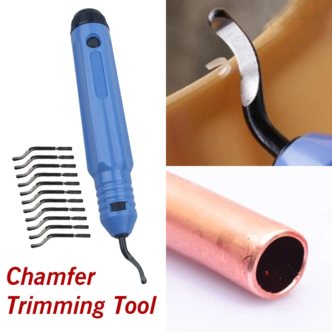 Professional Burr Trimming Cutter NB1100 Handheld Portable Deburring Tool Edge Removing Tools+10pcs BS1010 Replacement Blade
Professional Burr Trimming Cutter NB1100 Handheld Portable Deburring Tool Edge Removing Tools+10pcs BS1010 Replacement Blade