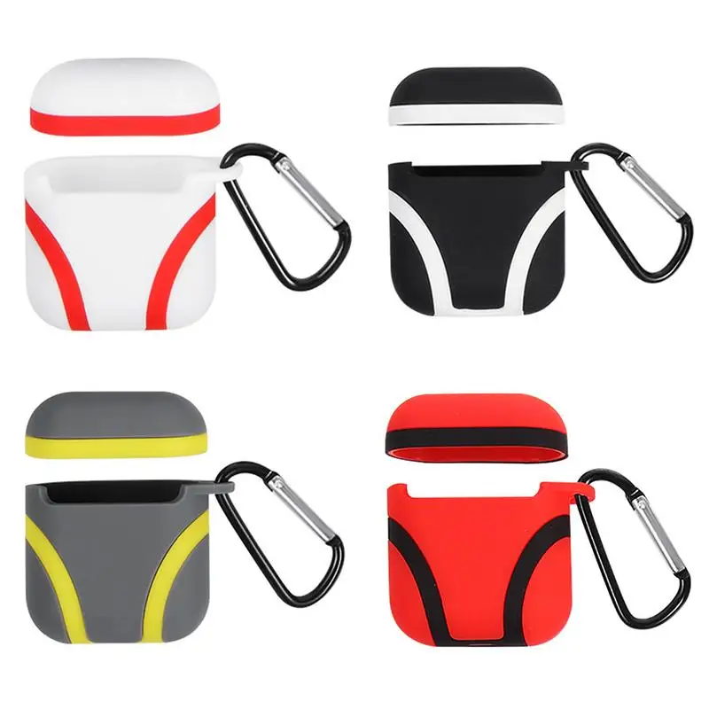 Silicone Case Binaural Cap Earphones Protective Cover With Portable Carabiner Shockproof Drop-Proof Anti-fall Soft Skin Cover
Silicone Case Binaural Cap Earphones Protective Cover With Portable Carabiner Shockproof Drop-Proof Anti-fall Soft Skin Cover