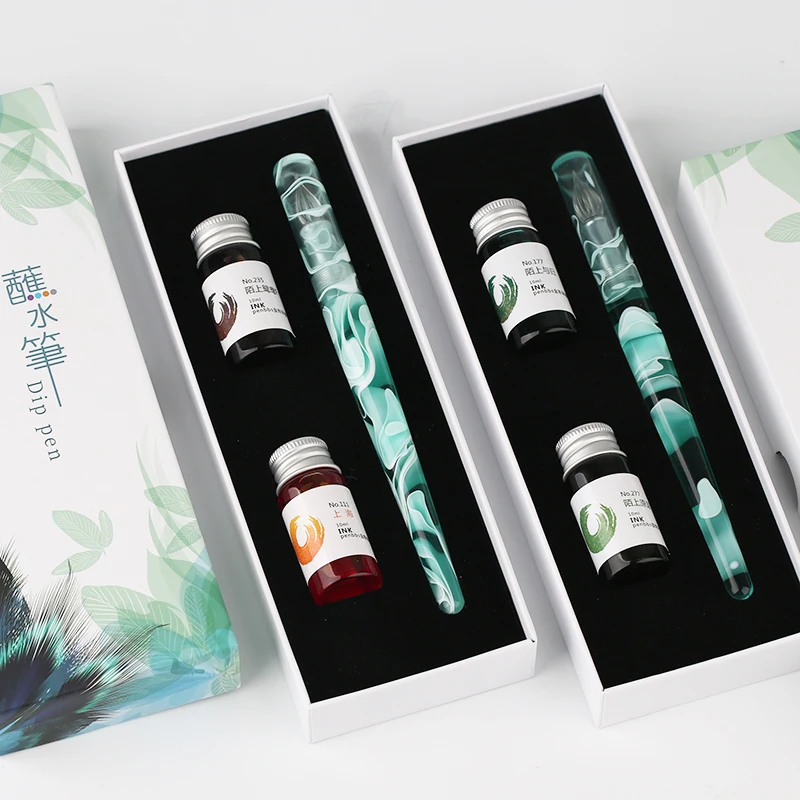 Multi Functional Glass Dip Pen Arts Flat Tip Painting Calligraphy Pen With 2 Ink
Multi Functional Glass Dip Pen Arts Flat Tip Painting Calligraphy Pen With 2 Ink