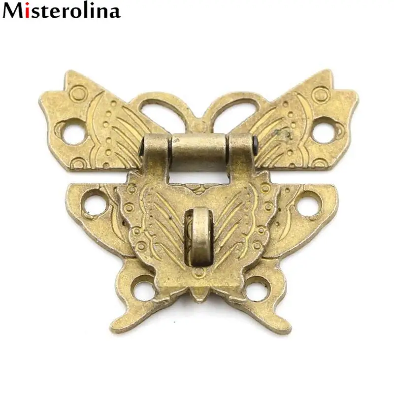 Misterolina 1 Pc Butterfly Buckle Hasp for Jewelry Box Wooden Box Lock Buckle Padlock Hardware Accessories for Bags Box TGP5917
Misterolina 1 Pc Butterfly Buckle Hasp for Jewelry Box Wooden Box Lock Buckle Padlock Hardware Accessories for Bags Box TGP5917