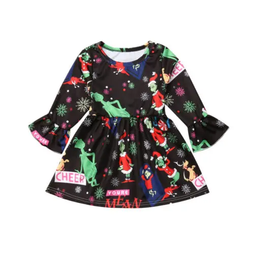 Princess Kids Baby Girl Christmas Cartoon Bell Sleeve Tutu Party Dress Clothes Size 3-6T
Princess Kids Baby Girl Christmas Cartoon Bell Sleeve Tutu Party Dress Clothes Size 3-6T