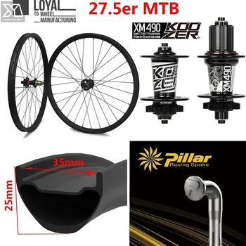 27.5er 650B Hookless MTB Carbon Bike Wheel Koozer XM 490 Hub And Pillar Spoke For Cross Country All Mountain Wheelset
27.5er 650B Hookless MTB Carbon Bike Wheel Koozer XM 490 Hub And Pillar Spoke For Cross Country All Mountain Wheelset