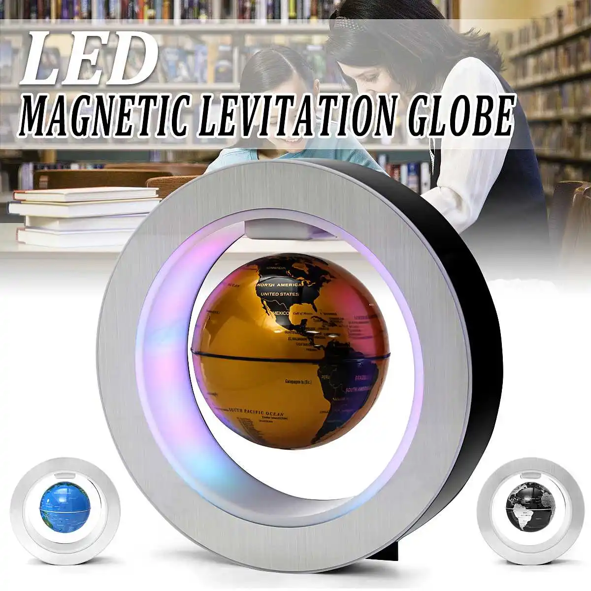 Magnetic Levitation LED Illuminated World Globe Map Floating Tellurion Antigravity Terrestre Education Gift Home Decoration
Magnetic Levitation LED Illuminated World Globe Map Floating Tellurion Antigravity Terrestre Education Gift Home Decoration
