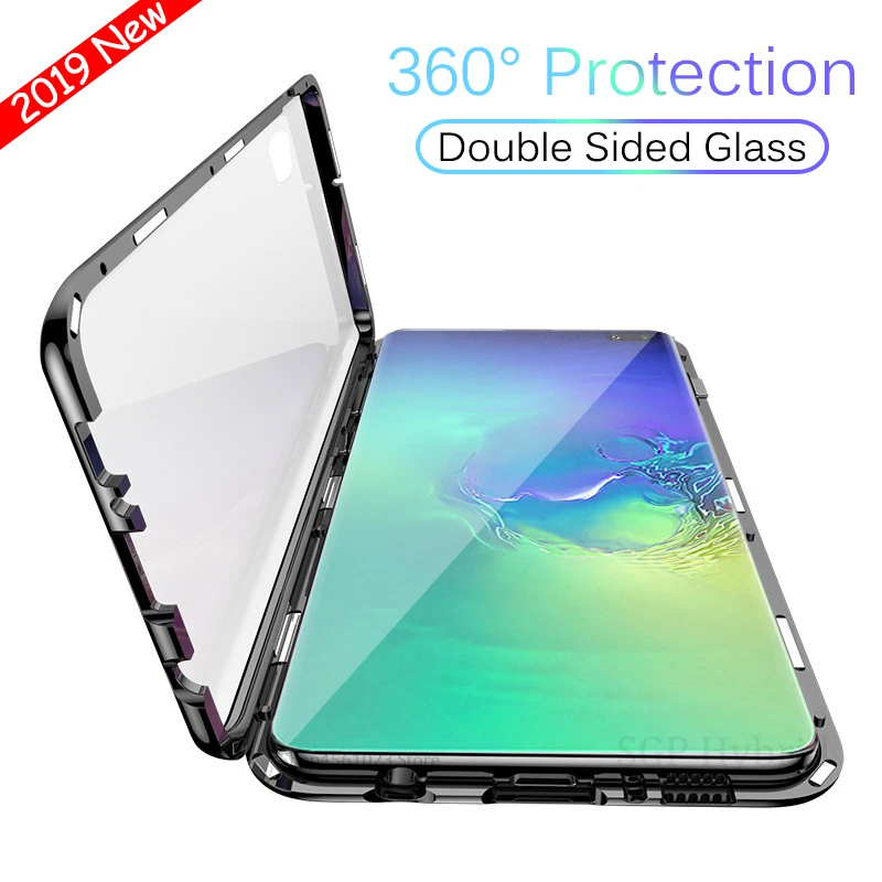 360 Magnetic Case for Samsung Galaxy s10 plus e S10e Case Clear Double Sided Glass Hard Back Cover Metal Frame Protective Coque
360 Magnetic Case for Samsung Galaxy s10 plus e S10e Case Clear Double Sided Glass Hard Back Cover Metal Frame Protective Coque
