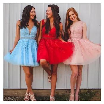 Above Knee Length Sexy Homecoming Dresses V Neck Short Prom Dresses 2019 Colorful Vintage Lace Appliques Graduation Dress
Above Knee Length Sexy Homecoming Dresses V Neck Short Prom Dresses 2019 Colorful Vintage Lace Appliques Graduation Dress