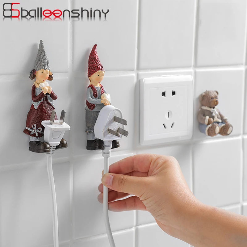 BalleenShiny Resin Bear Adhesive Wall Storage Hook Hanger Kitchen Outlet Plug Holder Brush Keys Bathroom Sticky Towel Organizer
BalleenShiny Resin Bear Adhesive Wall Storage Hook Hanger Kitchen Outlet Plug Holder Brush Keys Bathroom Sticky Towel Organizer