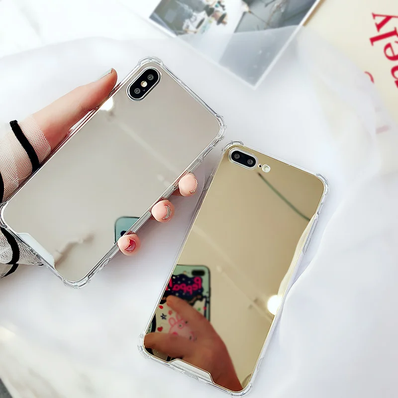 Soft Case for iPhone X XS Max XR 7 8 6S 6 Plus Cases Shockproof TPU Mirror Back Case Cover for Samsung S10 S9 S8 Plus S10e Coque
Soft Case for iPhone X XS Max XR 7 8 6S 6 Plus Cases Shockproof TPU Mirror Back Case Cover for Samsung S10 S9 S8 Plus S10e Coque