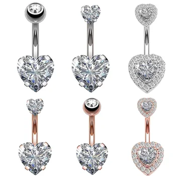 Navel Earring Belly Piercing Steel Belly Button Rings Crystal Piercing Navel Heart Style Piercing Sexy Body Jewelry Piercings
Navel Earring Belly Piercing Steel Belly Button Rings Crystal Piercing Navel Heart Style Piercing Sexy Body Jewelry Piercings