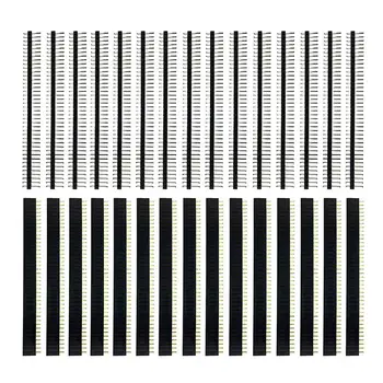 30 Pcs 40 Pin 2.54mm Male & Female Pin headers Plug connector for Arduino Prototype Shield 
30 Pcs 40 Pin 2.54mm Male & Female Pin headers Plug connector for Arduino Prototype Shield