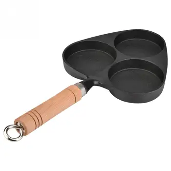 New Non-stick Pan Cast Iron Frying Pan Omelette Pot Three Hole Egg Hamburger Uncoated Pan
New Non-stick Pan Cast Iron Frying Pan Omelette Pot Three Hole Egg Hamburger Uncoated Pan