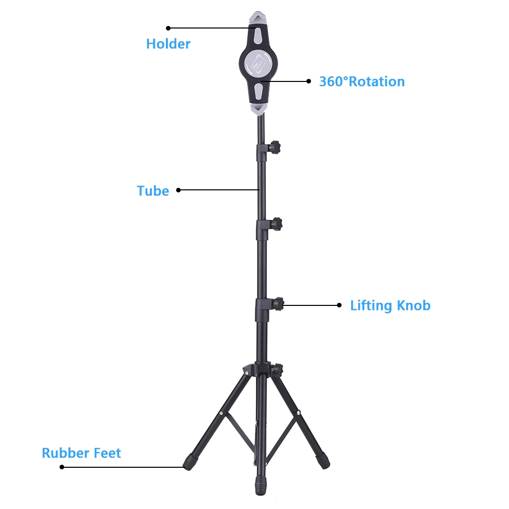 Tripod Stand Foldable Aluminum Alloy Portable Adjustable Tablet Holder Travel Tripod for iPad / iPad Mini / 10-14 Inch Tablets
Tripod Stand Foldable Aluminum Alloy Portable Adjustable Tablet Holder Travel Tripod for iPad / iPad Mini / 10-14 Inch Tablets