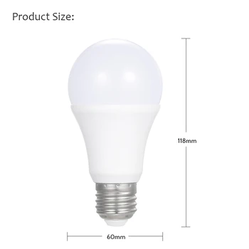 E26/E27 Base Socket Holder AC85-265V 5 7W LED Light Sensor Bulb 500 700LM IP42 Waterproof Cool White Warm white
E26/E27 Base Socket Holder AC85-265V 5 7W LED Light Sensor Bulb 500 700LM IP42 Waterproof Cool White Warm white